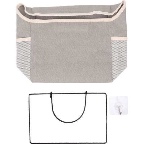 Sacs de rangement muraux avec poches, gris clair, pour dortoir, salle de bain, chambre, cuisine (1/5)