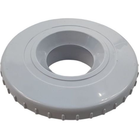 Enjoliveur de buse de refoulement piscine blanc – Compatible Hayward 3312/15 – Diamètre extérieur 98mm – Pour béton/liner 2"-1"1/2