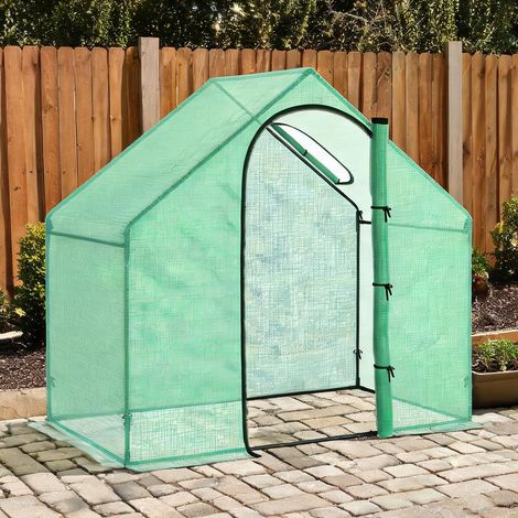 Serre de jardin en acier PE-plastique 180 x 100 x 168 cm (1/5)
