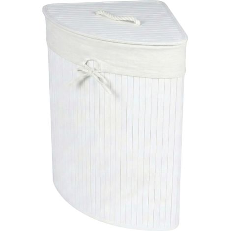 Eck-Wäschekorb ARCO, Bambus, 60 l (1/5)