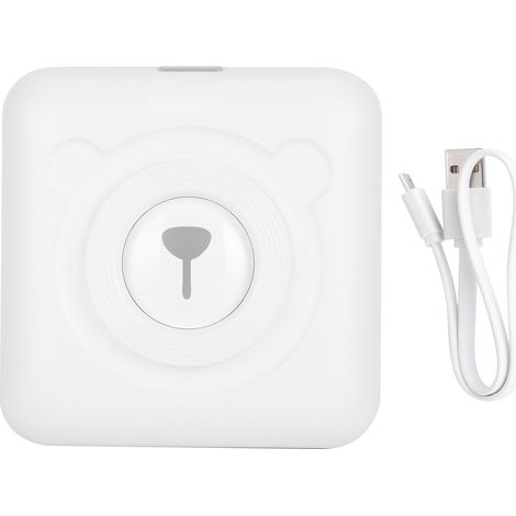 Imprimante photo de poche thermique A6 blanche 304dpi - Étiquettes reçus erreur - Fournitures de bureau (1/5)