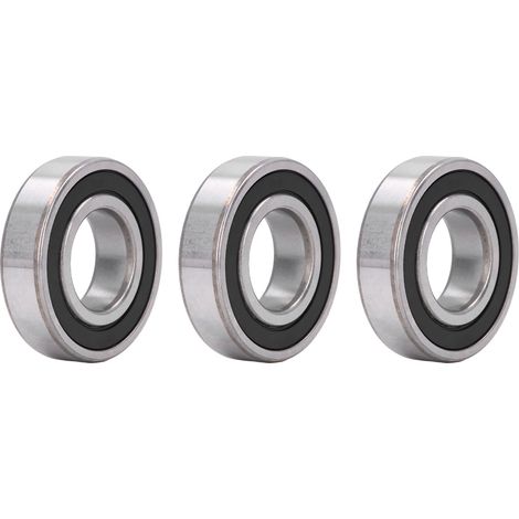 Kit de 3 roulements à billes étanches 6207 pour équipement industriel lourd (1/5)