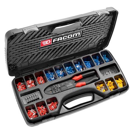 Facom – Outil de sertissage pour bornes isolées – Manuel – Pour câbles électriques – Série 449 – Coffret multi-outils