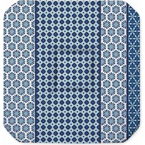 Coussin Galette de chaise Damara Indigo