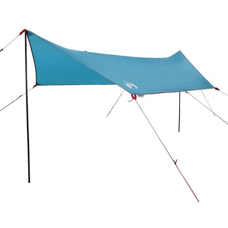 Tente de voiture abri pour véhicule en polyester PU résistant à l'eau bleu 410 x 250 x 200 cm (1/5)