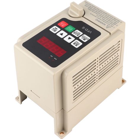 Variateur de fréquence 220V 3.7kW, convertisseur monophasé vers triphasé, variateur de vitesse moteur, sortie 3 phases, entrée 1 phase, VFD industriel, régulateur de fréquence. (1/5)