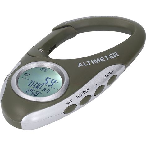 Altimètre-baromètre numérique multifonctionnel avec boîtier ABS rétroéclairé pour les sports de plein air (1/5)