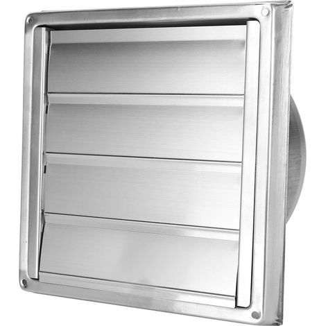 Évent à air durable en acier inoxydable, grill de conduit de ventilation, extracteur carré pour l'entrepôt de toilettes (1/4)