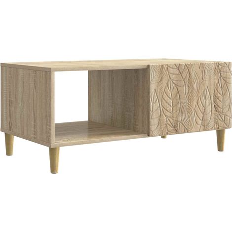 Mesa de centro Roble Sonoma 90 x 50 x 40 cm vidaXL