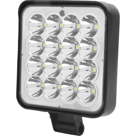 48W 16LED Quadratische Arbeitsleuchte, helle IP67 wasserdichte Lampe für Auto, Motorrad, LKW, Boot (1/5)