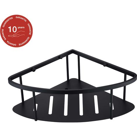 Etagère de douche d'angle noir mat Inox S304 SKY BATH (1/5)