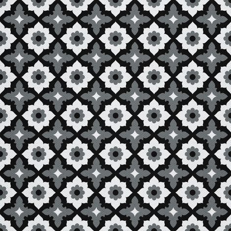 Outdoor dekostoffe oxford - Motiv florale Verzierung I DX552 (1/5)