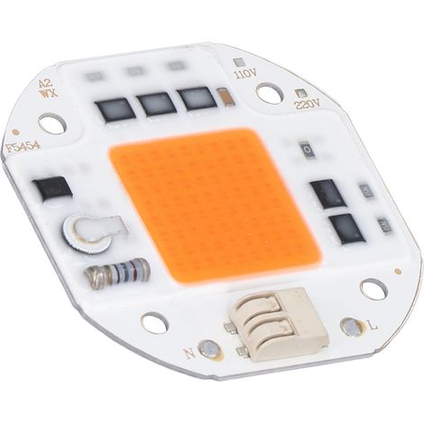 Lampe de culture LED haute performance (puces COB 380–800 nm), sans pilote, pour la culture hydroponique DIY, 220 V, 100 W (1/5)