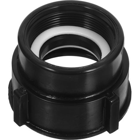 IBC Tank Adapter Valve Connector for Garden Irrigation, Coarse to Fine Thread, Solid Plastic, Leak-Proof Sealing Ring, Easy and Versatile