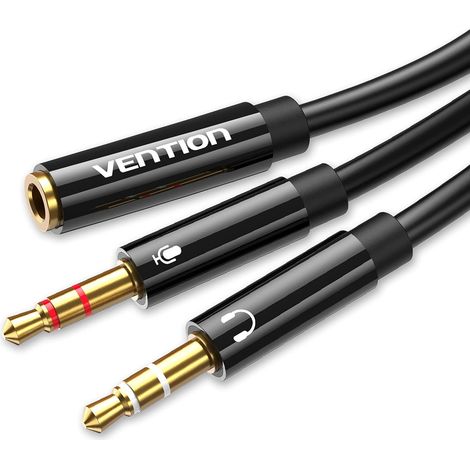 Kopfhörer-Splitter für Computer, 3,5-mm-Buchse auf 2 3,5-mm-Stecker (1/5)