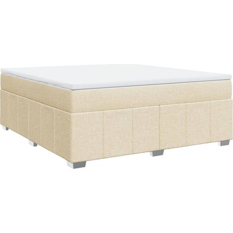 Maison Exclusive - Boxspringbett mit Matratze Creme 180x200 cm St