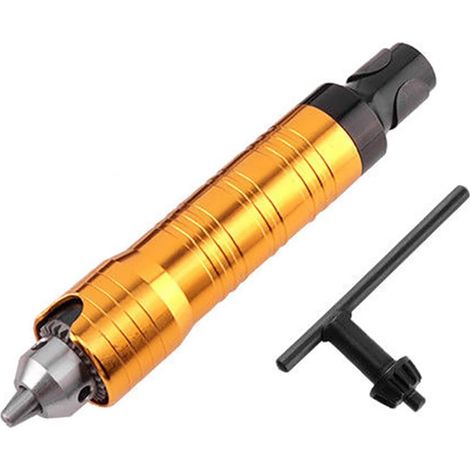 MINKUROW Mandrino 0,3-6,5 mm Utensile rotante con codolo flessibile per smerigliatrice, incisore, mini trapano elettrico - Strumenti di lucidatura (oro) (1/5)