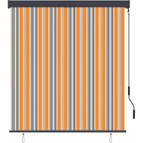 Store roulant d'extérieur 140x250 cm Jaune et bleu CFW2011989 (1/5)