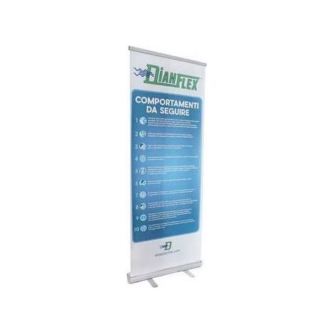 ROLL-UP INFO COVID-19 Misura: cm 90x180