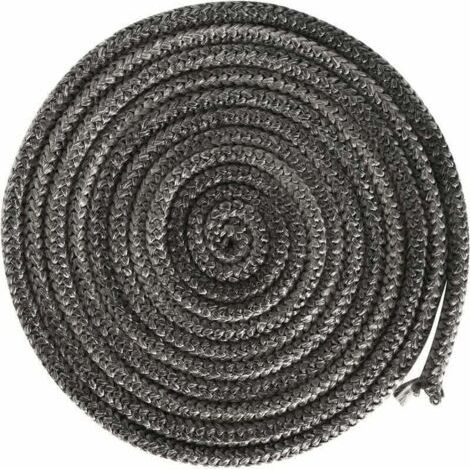 Joint de cheminée, XU, 4 m, Joint de cheminée, Joint de porte, Accessoires de cheminée, Fumoir, Fil de fibre de verre, Diamètre: 10 mm - (1/4)