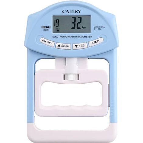 Dynamomètre numérique manuel pour la force de préhension, appareil de mesure électronique portable pour l'entraînement, bleu, outil de mesure multifonctionnel (1/2)