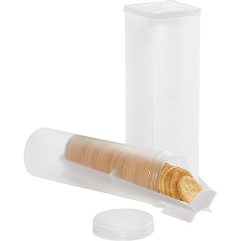 Set aus 2 stapelbaren, luftdichten Aufbewahrungsbehältern, dicke und transparente Kunststoff-Aufbewahrungsboxen mit Klappdeckeln, luftdichte Aufbewahrungsbehälter für trockene Lebensmittel, ideal für  (1/5)