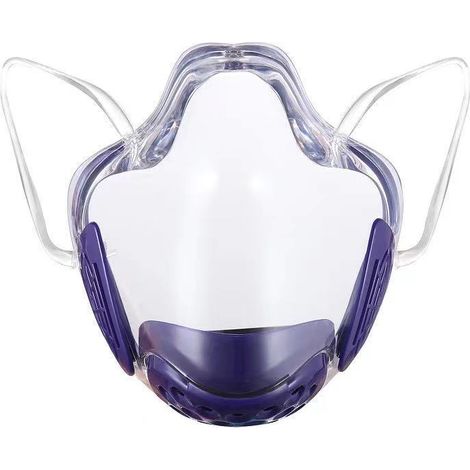 Masque d'isolement Masque léger respirant, masque lavable réutilisable, 2 pièces (1/2)