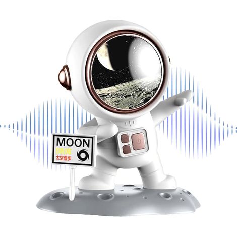 JSSEVN - Altavoz inalámbrico compacto Astronaut  Subwoofer inalámbrico de diseño elegante con alcance de 10 metros para la playa, senderismo, dormitorio y uso al aire libre. (1/5)