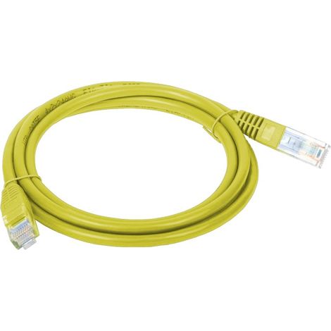 Patchkabel U/UTP Kat. 5e PVC 1,0 m gelb alantec