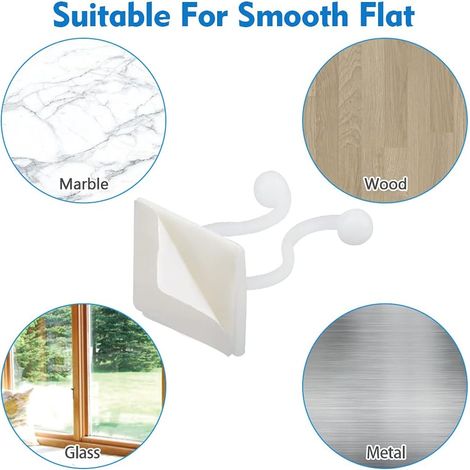 KINGLAKE 100Pièces Clip de Support de Plante Grimpante, Clip de Plante Mural, Clip de Mur de Vigne, Clip pour Plantes Grimpantes -Blanc (1/4)