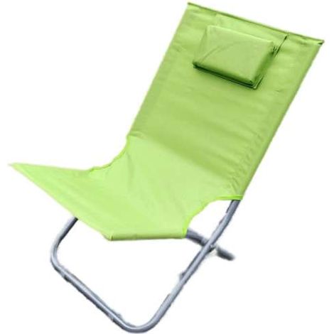 Sedia da Spiaggia Silver con Poggiatesta - 63x48x75 cm