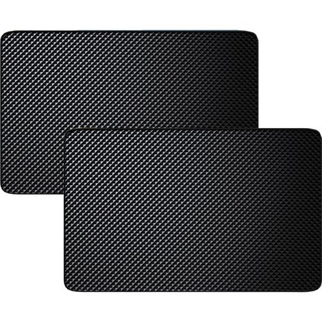 Lot de 2 tapis antidérapants en silicone Pour tableau de bord de voiture Tapis universel Lunettes et téléphones portables Décoration de voiture (1/5)