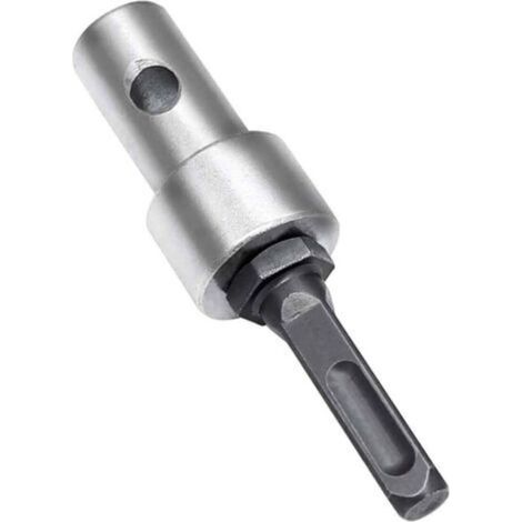 Garden auger adapter for SDS Plus cordless drills – compatible with rotary hammer drills, 2 slots, hardened steel