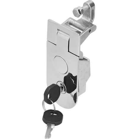 Verrou de porte camping-car, loquet à compression en alliage de zinc laqué poudre antirouille, pour bateau yacht et fourgon, serrure robuste (1/5)