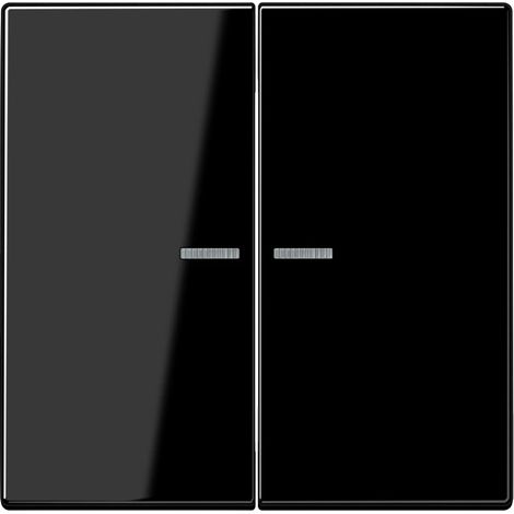 Jung Bilanciere per pulsante KNX, F10, con conduttore di luce, Duroplast, Serie LS, nero LS 102 KO5 SW