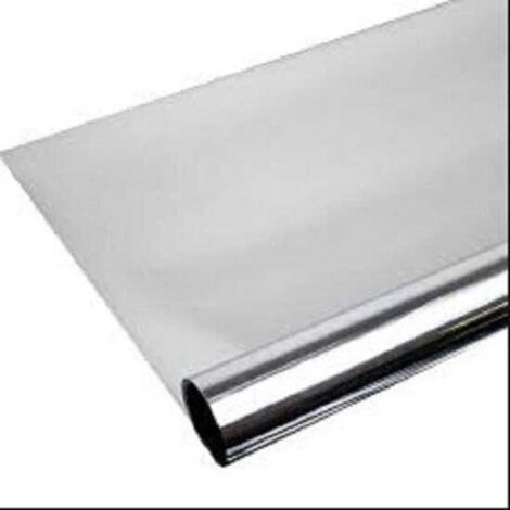 Film pour vitres Multi-fix – Multi-usages – Protection UV 99 % – Protection thermique – Effet miroir – Film argenté – 45 x 200 cm (1/5)