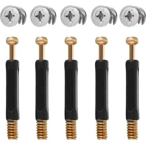 50PCS Connecteur Pour Meubles Pièces de Raccordement de Meubles et Roue Excentrique Alliage de Zinc Ferrure d'Assemblage 16mm (1/5)