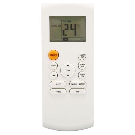 1pc Télécommande de climatisation avec rétroéclairage LED de remplacement pour RG57B1 BGE RG57B2 BGE RG57B BGE RG57 BGE RG57A BGE RG57A6 (1/5)