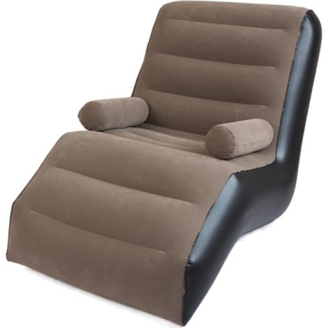 Canapé en Forme de S avec Accoudoirs Fauteuil Inclinable avec Une Capacité de Charge de 150 Kg pour les Salons D'intérieur, les Chambres À Coucher, les Excursions en Plein Air Et Le Camping. (1/5)