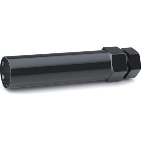 Clé à douille cannelée 6 pans pour écrous de roue, compatible avec les 1/2-20 12x1,5 et 12x1,25, utilisable des clés hexagonales 3/4" 13/16", adaptateur clé antivol roue noir - (1/5)