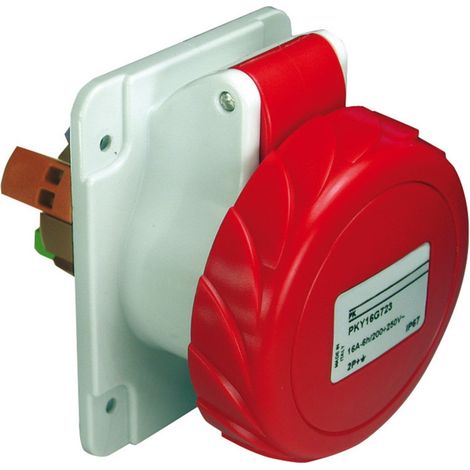 Connecteur panneau PK PATRIKA 32 A IP67 380 V 3P+N+T, montage sur panneau et connexion rapide