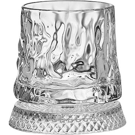 Drehbares Whiskyglas, Kristallglas im Old-Fashioned-Stil, drehbares Glas, geeignet für Whisky, einzigartiges Geschenk für Männer, Väter und Whisky-Liebhaber (1/5)