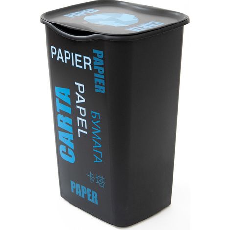 Pattumiera Bidone per Raccolta Differenziata Recycling Carta 50 litri