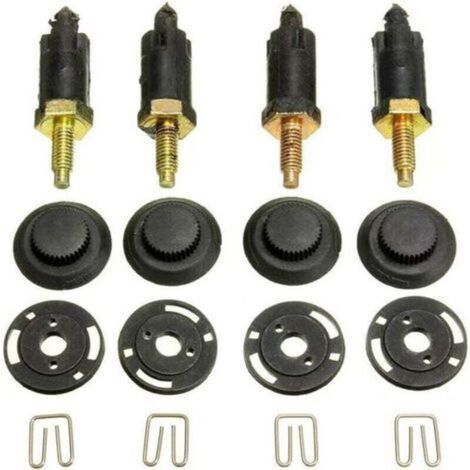 Kit de fixation de cache-moteur en 4 pièces pour moteurs 2.0 HDI, compatible avec Citroën Berlingo, C4, C5, Xantia, Xsara et Peugeot 206, 306, 307, 406, 607, 806, Expert, OEM 0137F6 13711 (clips + vis (1/4)