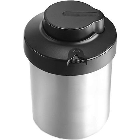 Boîte à café en acier inoxydable pour grains de café, à ventilation unidirectionnelle, 1,25 L (44 oz), sous vide (1/5)