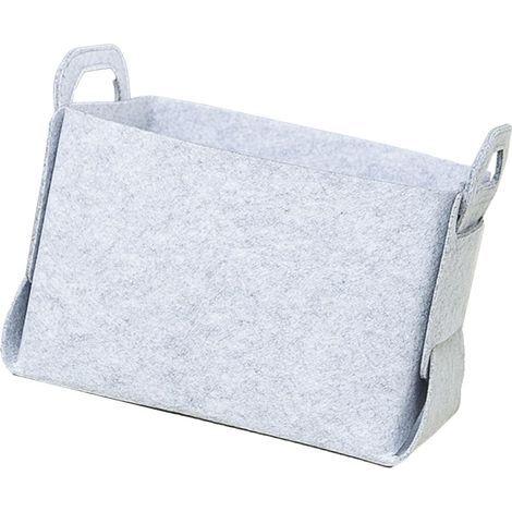 Large Felt Storage Box, Foldable Felt Storage Bin with Carrying Handles for Closet Organizers, Linens, Books, Toys (1/5)