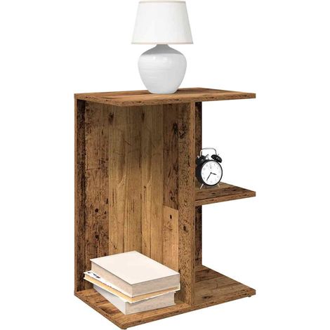Nachttische 2 Stk. Altholz-Optik 46,5x29x61 cm Holzwerkstoff