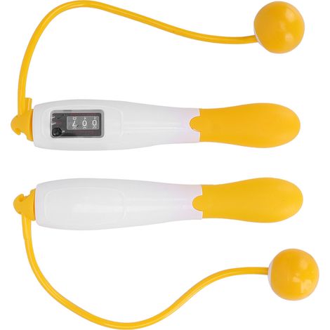 Corde à sauter sans fil avec compteur, corde de fitness sans corde, entraînement sportif, corde à sauter lestée, compteur de sauts, équipement d'exercice à domicile (1/5)