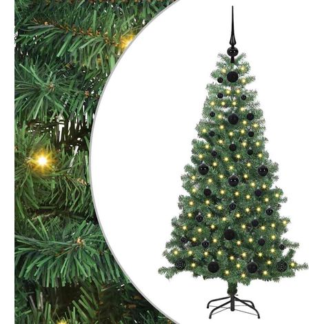 Albero di Natale con 150 LED con supporto Verde 120 cm PVC vidaXL (1/5)