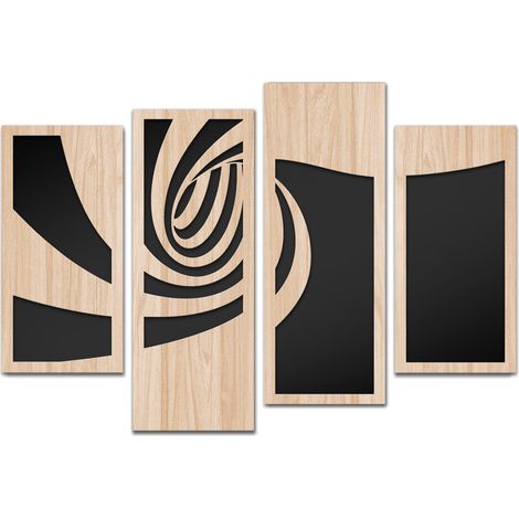 TUNNEL 100x70 cm - Quadro arredo LASERCUT composito Legno e PVC - Misura: 100x70 cm (1/3)